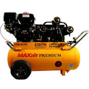 MAXair Premium 9 HP 25 Gal 170 Max PSI Single-Stage Portable Gas Reciprocating Air Compressor with Electric Start Honda GX270 Engine N/A
