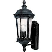 Maxim Dover 17" Tall 1 Light Wall Sconce with Clear Seedy Glass Bronze / Seedy Glass