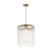 Maxim Jolie 12" Wide LED Pendant Natural Aged Brass