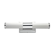 Maxim Optic 18" Tubular LED Bath Bar Polished Chrome / White Glass