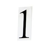 Maxim 5" Tall House Number 1 White
