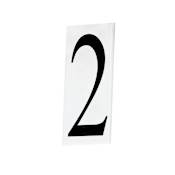 Maxim 5" Tall House Number 2 White