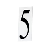 Maxim 5" Tall House Number 5 White