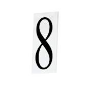 Maxim 5" Tall House Number 8 White