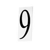 Maxim 5" Tall House Number 9 White