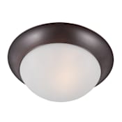 Maxim Essentials 12" Wide 1 Light Ceiling Light Oil Rubbed Bronze / Frosted Glass