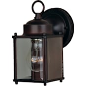 Maxim Side Door 8" 1 Light Wall Sconce Oil Rubbed Bronze / Clear Glass