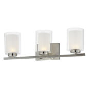 Maxim Duet 3 Light 24" Wide Bathroom Vanity Light Satin Nickel