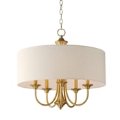 Maxim Bongo 5 Light 22" Wide Pendant Natural Aged Brass