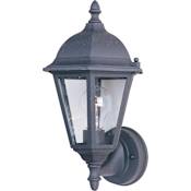 Maxim Westlake 15" 1 Light Wall Sconce Black / Clear Glass