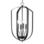 Maxim Provident 4 Light 15" Wide Taper Candle Pendant Black