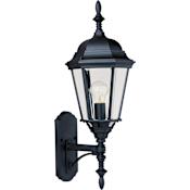 Maxim Westlake 24" 1 Light Wall Sconce Black / Clear Glass