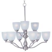 Maxim Stefan 30" Wide 9 Light Chandelier Satin Nickel
