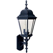 Maxim Westlake 28" 3 Light Wall Sconce Black / Clear Glass