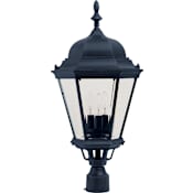 Maxim Westlake 3 Light Outdoor Post Light Black
