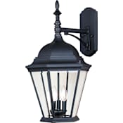 Maxim Westlake 22" 3 Light Wall Sconce Black / Clear Glass