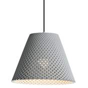 Maxim Woven 15" Wide Pendant Gray / Black