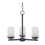Maxim Corona 3 Light 17" Wide Pillar Candle Mini Chandelier Black