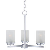 Maxim Corona 18" Wide 3 Light Chandelier Satin Nickel