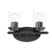 Maxim Corona 2 Light 12" Wide Bathroom Vanity Light Black