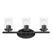 Maxim Corona 3 Light 19" Wide Bathroom Vanity Light Black