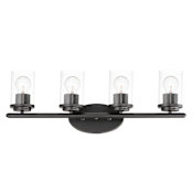 Maxim Corona 4 Light 26" Wide Bathroom Vanity Light Black