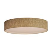 Maxim Prime 25" Wide LED Flush Mount Drum Ceiling Fixture Grass Cloth
