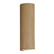 Maxim Prime 18" Tall LED Wall Sconce with Fabric and Synthetic Shade - ADA Compliant Grasscloth