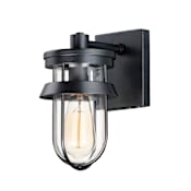 Maxim Breakwater 10" Tall Outdoor Wall Sconce Black