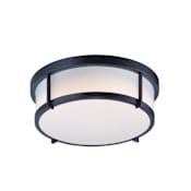Maxim Rogue LED 13" Wide Flush Mount Drum Ceiling Fixture Black