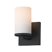 Maxim Lateral 8" Tall Wall Sconce Black