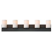 Maxim Lateral 5 Light 36" Wide Bathroom Vanity Light Black