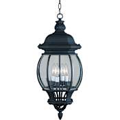 Maxim Crown Hill 26" Tall 4 Light Outdoor Lantern Pendant Black
