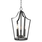 Maxim Arden 3 Light 12" Wide Taper Candle Multi Light Pendant Black