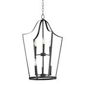 Maxim Arden 6 Light 20" Wide Taper Candle Multi Light Pendant Black