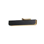 Maxim Miles 7" Tall LED Bathroom Sconce - 3000K, 1080 Lumens, 90 CRI Black / Natural Aged Brass