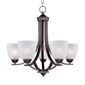Maxim Axis 24" Wide 5 Light Chandelier Oil Rubbed Bronze
