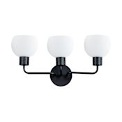 Maxim Coraline 3 Light 30" Wide Bathroom Vanity Light Black