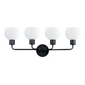 Maxim Coraline 4 Light 30" Wide Bathroom Vanity Light Black
