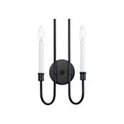 Maxim Tux 2 Light 11" Wide Bathroom Vanity Light Black