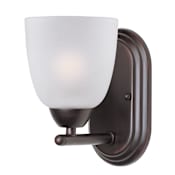 Maxim Axis 8" Tall Convertible Bathroom Sconce Oil Rubbed Bronze / Frosted Glass