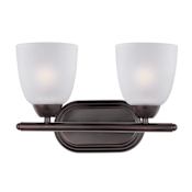 Maxim Axis 13" Wide Bath Light Oil Rubbed Bronze / Frosted Glass