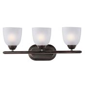 Maxim Axis 21" Wide Bath Light Oil Rubbed Bronze / Frosted Glass