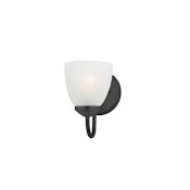 Maxim Axis 8" Tall Bathroom Sconce Black
