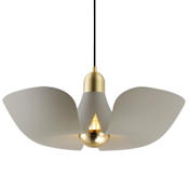 Maxim Poppy 18" Wide LED Pendant Silver Gold / Satin Brass
