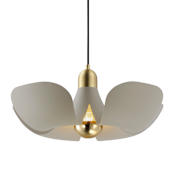 Maxim Poppy 18" Wide LED Pendant Silver Gold / Satin Brass