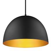 Maxim Tova 14" Wide Pendant Black / Gold