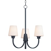 Maxim Shelter 3 Light 20" Wide Chandelier Black