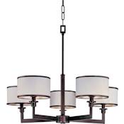 Maxim Nexus 27" Wide 5 Light Chandelier Oil Rubbed Bronze