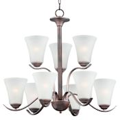 Maxim Vital 9 Light 26" Wide Chandelier Oil Rubbed Bronze